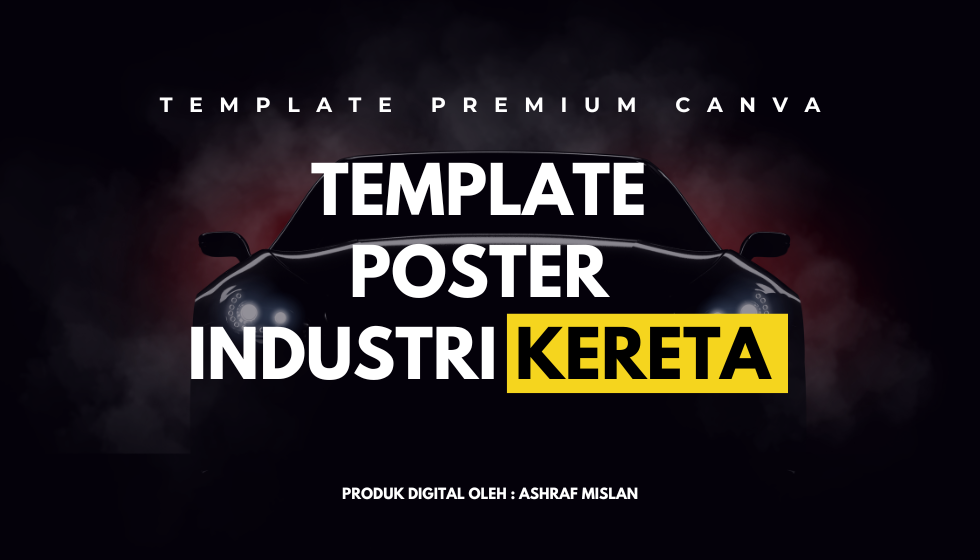 Template Poster Industri Kereta